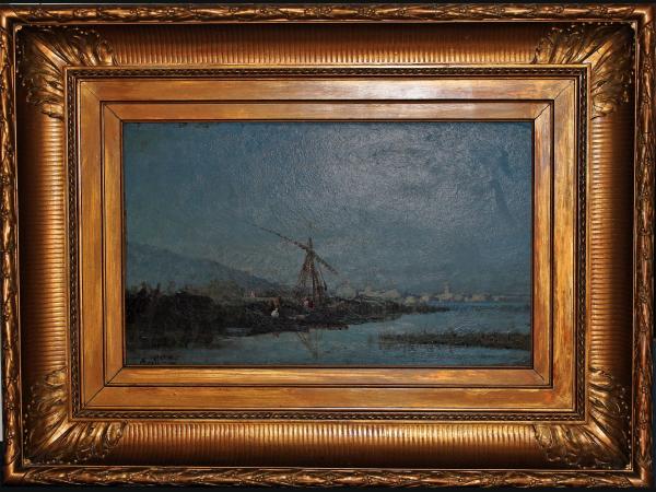 Huile sur panneau André MAGLIONE