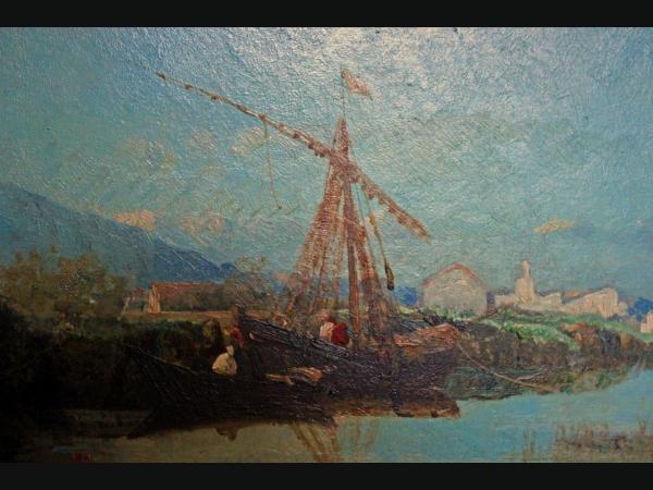 Huile sur panneau André MAGLIONE