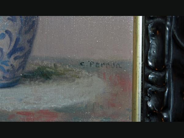 Huile sur panneau Charles PERRON