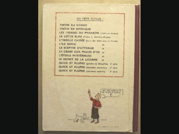 AlBUM tintin l'oreille cassee e o 1943 A 20