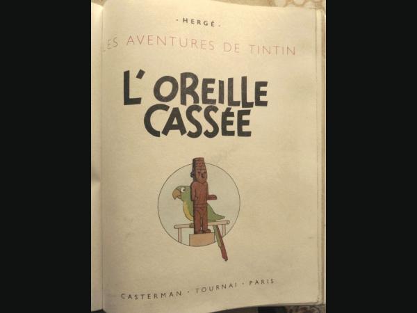 AlBUM tintin l'oreille cassee e o 1943 A 20