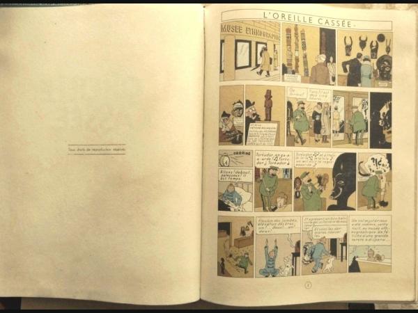 AlBUM tintin l'oreille cassee e o 1943 A 20