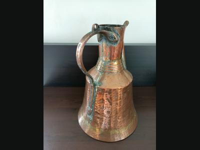 Ancienne théière ou aiguière Turc ,oriental ,en cuivre ,3 litres.