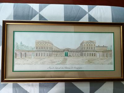 Eau-forte originale , colorisée , 1804 , par Naudet Charles (1778-1810)