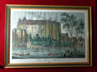 Grande gravure au burin debut 19éme par C.F. Fortier d'après J.M.S. Bence