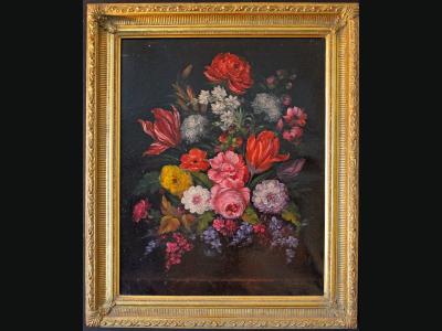 Huile sur toile Ecole XXe